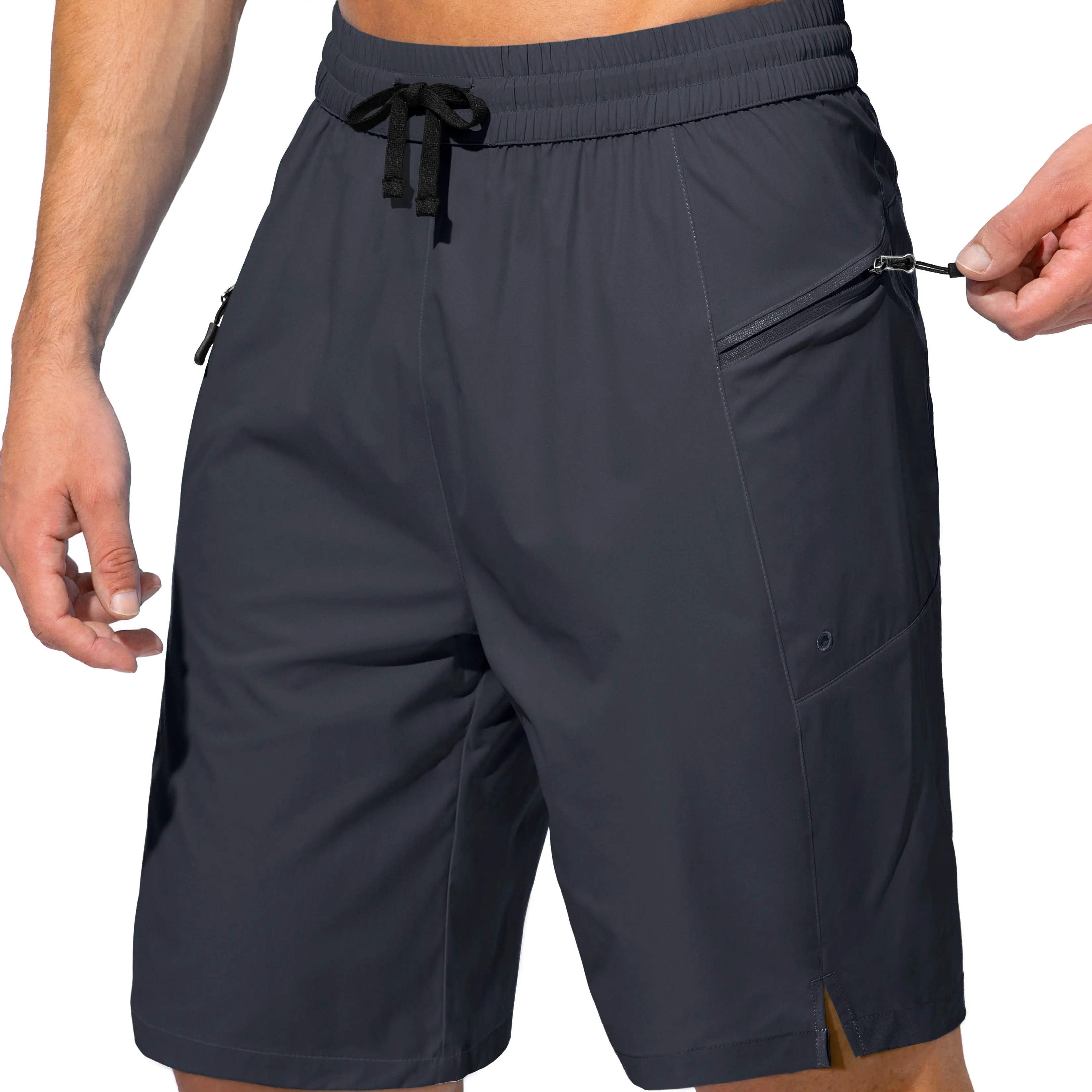 G GRADUAL Adjustable Waist Men's Quick-Dry Swim Trunks - Lightweight Board Shorts with Zipper Pockets, UPF 50+ for Beach, Surfing, Daily Wear, Adjustable Waist Men's Swim Trunks