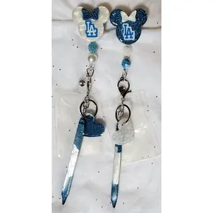 LA Dogers Badge Reel | Alligator clip | baseball teams |