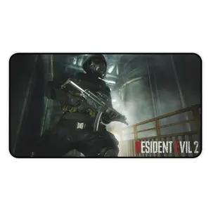 RE2 Soldier Desk Mat, Gaming Mouse Pad. Resident Evil 2 Fans Gift