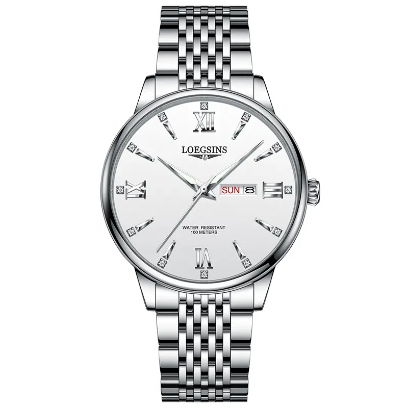 Official Genuine LOEGSINS Men’s Automatic Mechanical Watch – Stylish, Luminous, Waterproof, Multifunctional Business & Casual Wristwatch