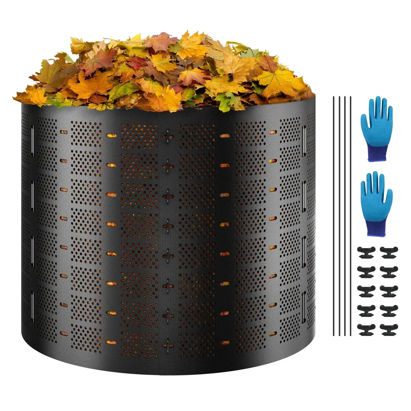 【SummerFinds】VEVOR Compost Bin 220 Gallon,  Outdoor Expandable Composter, Easy to Setup & Large Capacity Composting Bin, Fast Creation of Fertile Soil