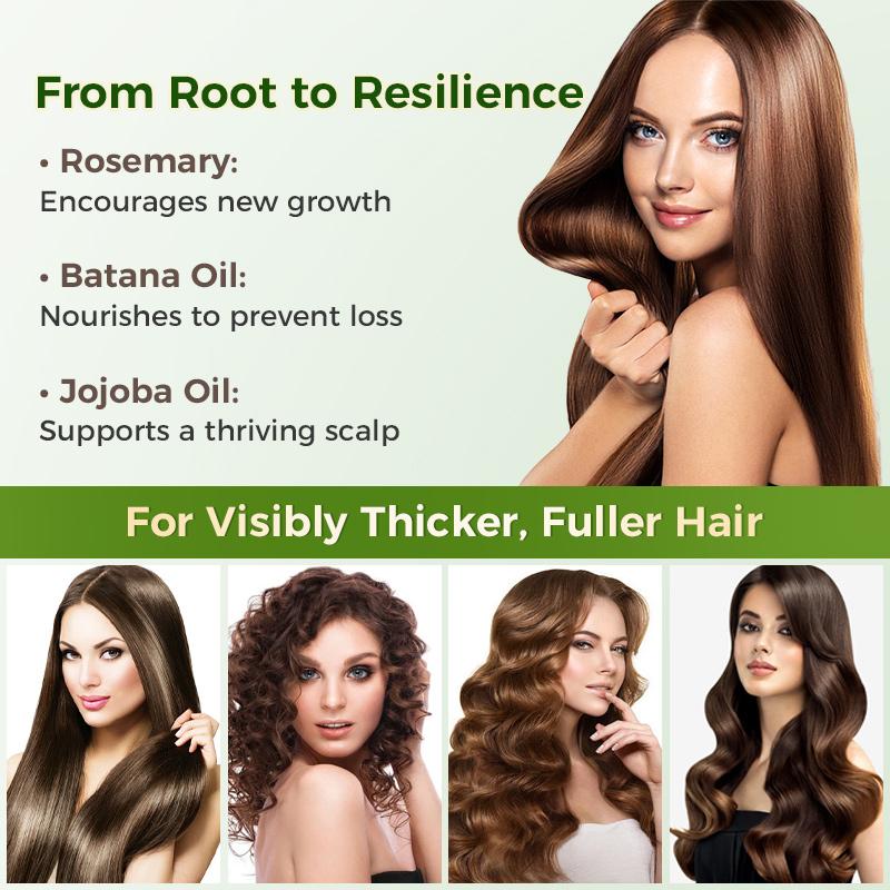 【Buy one get one free 】SYSNI 3-in-1 Shampoo for Hair Growth & Thickening infused with Batana Oil, Rosemary & Jojoba OilNourishes Scalp, Reduces Thinning, Promotes Fuller Hair