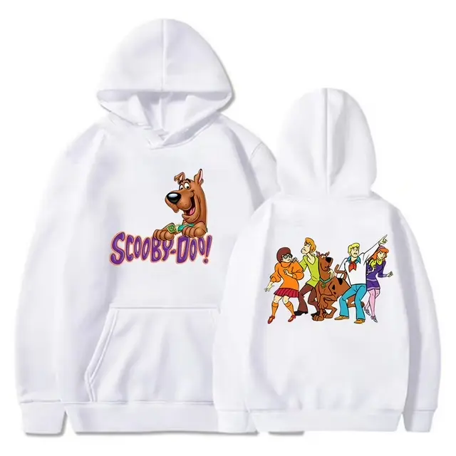 Men's Scooby-Doo Graphic Cartoon Art Hoodie - Long-Sleeve Casual Street Pullover Top, Stylish New Year Birthday Gift Clothing, Halloween