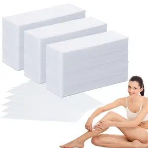 Wax Strips for Hair Removal, 300 Pieces 1.6 x 3.9 Inch Non Woven Waxing Strips Face Wax Paper Strips for Women Facial Body Arms Legs Hair Cleaning and Remover