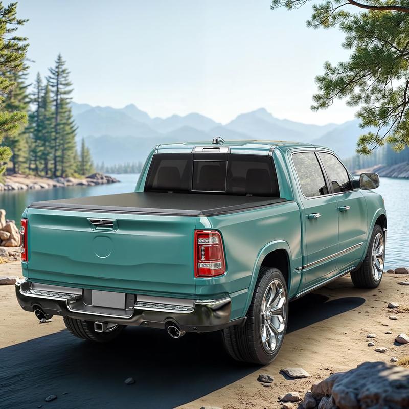 OEDRO Soft Tri-Fold Truck Bed Tonneau Cover Fit for Chevy Colorado/GMC Canyon 2015-2025 5.2 ft Bed Protection Easy Install Secure Cargo Space