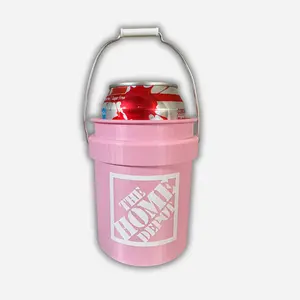 Valentine's Day Pink Special Edition Home Depot Mini Drink Bucket Holder with Handle