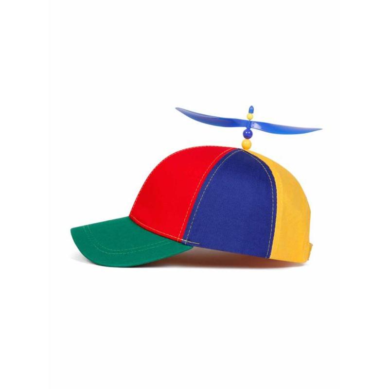 Colorful Helicopter Baseball Cap: Neutral Adjustable Cute Baseball Helicopter Propeller Cap Snapback Cap