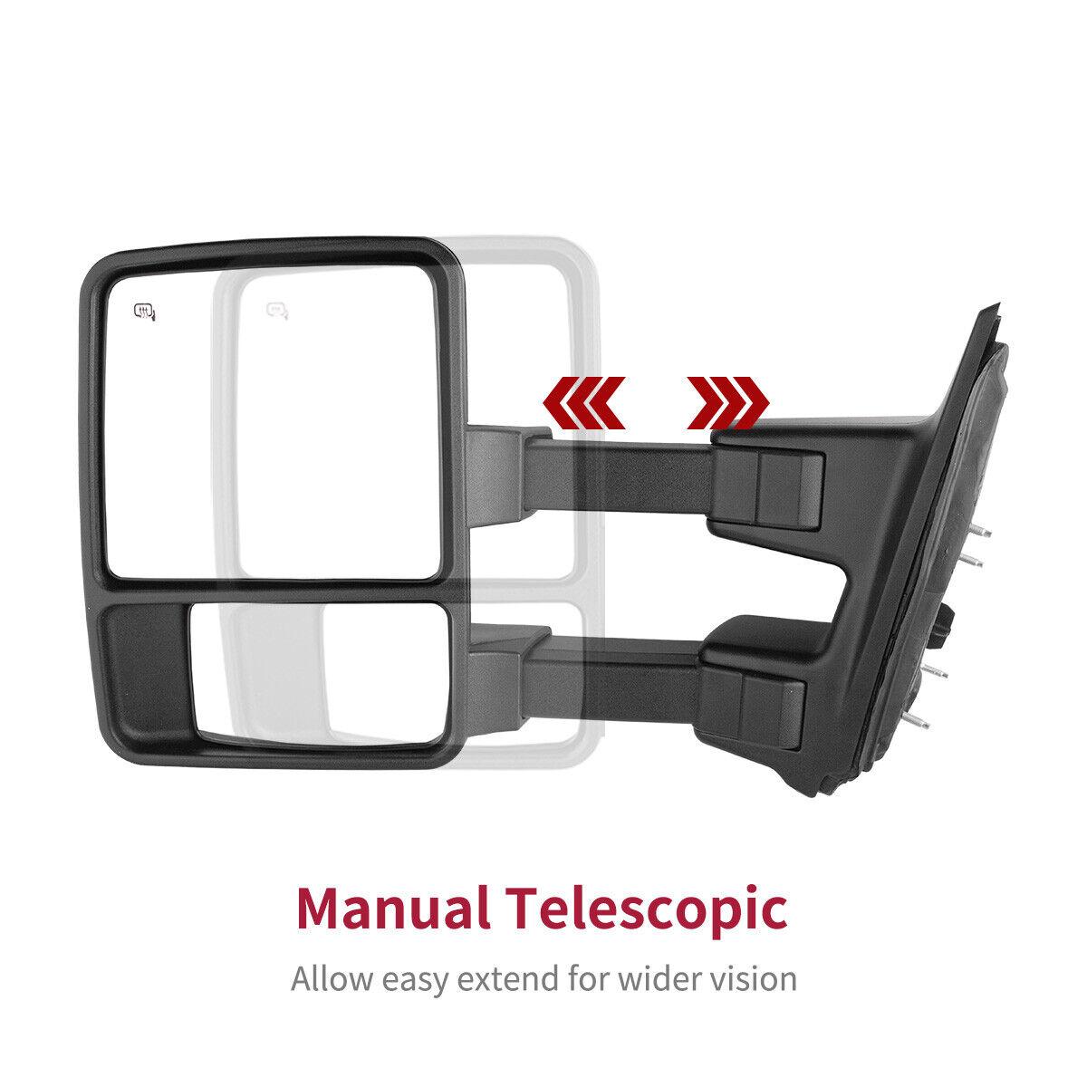 YITAMOTOR Power Heated Towing Mirror Car Accessories Compatible with 1999-2007 Ford F250 F350 F450 F550 Super Duty