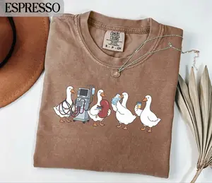 Comfort Colors Funny Goose Duck Dialysis Medical Humor Graphic Cotton T-Shirt