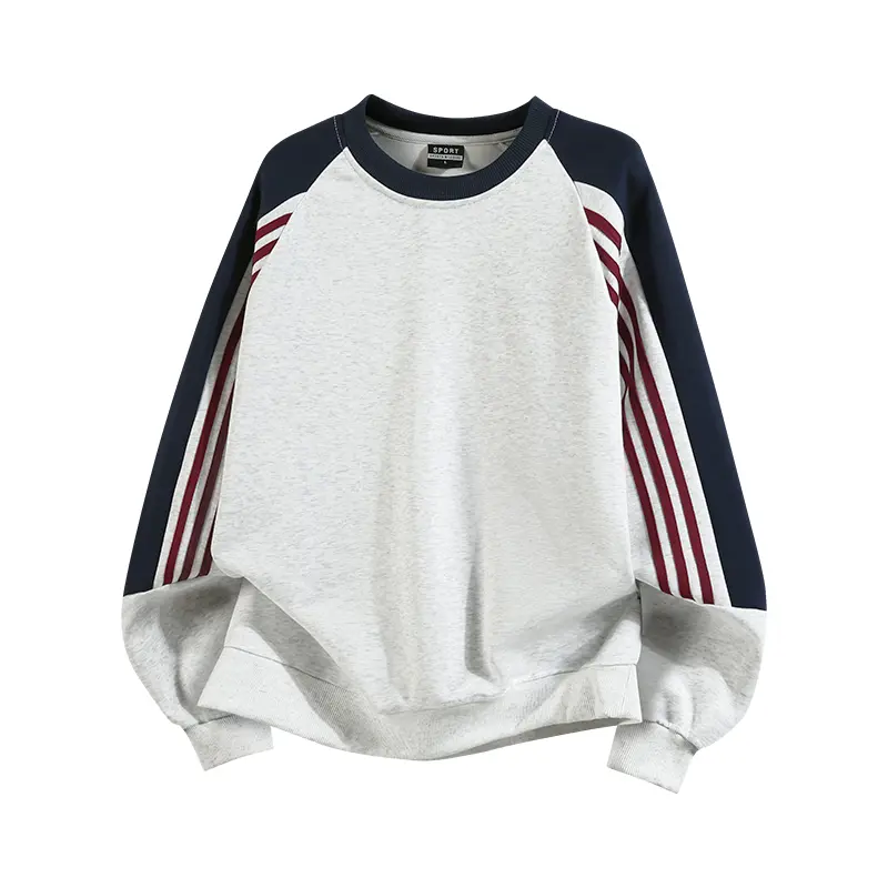 Couples’ crewneck sweatshirt, Crewneck sweatshirt, crewneck athletic sweatshirt for students, heavyweight color-block crewneck sweatshirt, high-street new arrival for spring/autumn