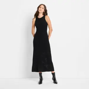 Women's Lace Midi Sweater Dress - Future Collective