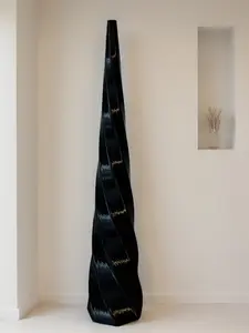 Ring Cone-Silk Black Twist