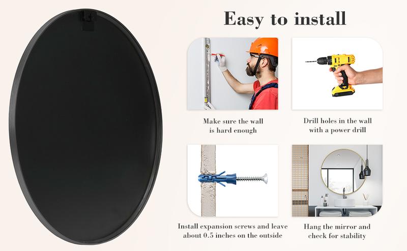 Sweetcrispy Round Mirror, Circle Wall Mirrors Metal Frame, Circular Mirrors for Wall, Living Room, Bathroom, Vanity, Entryway, Hallway. Sweetcrispy Round Mirror, Circle Wall Mirrors Metal Frame, Circular Mirrors for Wall, Living Room, Bathroom, Vanity, Entryway, Hallway.