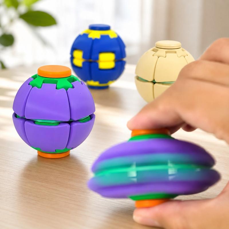 Halloween Color Scheme 3D Rotating Decompression Ball,pressingfingertip Gyroscope Office desktop ornament,Commuting, travel, stress relief, sensory toys, hyperactivity, autistic people, soothing tools
