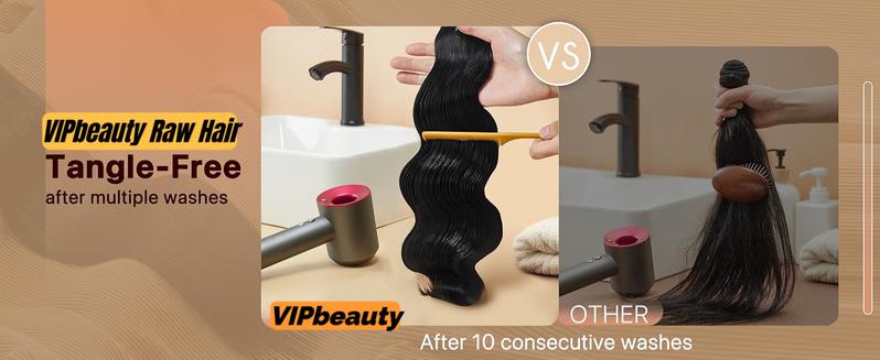 VIPbeauty Body Wave Bundles 10-32 Inch 100% Unprocessed Brazilian Virgin Hair 3 Bundles Human Hair Natural Colour Extensions Quick Weave