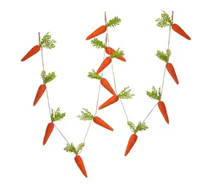 56" Jute Carrot Garland Set of 2 By Valerie