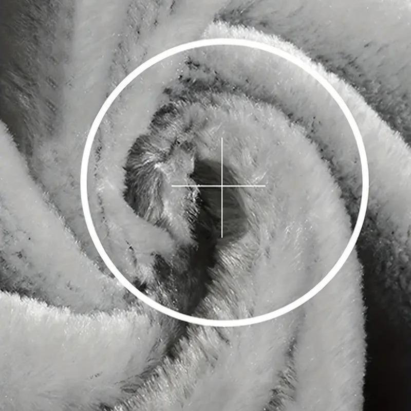 Men's Comfortable Sherpa-Lined Hooded Jacket - Warm Thick Zip-Up Winter Coat with Ribbed Cuffs, Perfect for Casual Fall and Winter Wear, Cold Weather Apparel with Ribbed Cuff Design - Cozy Winter Jacket