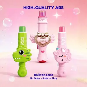 Smoke & Elastic Magic Wand, New  Rechargeable Automatic Bubble Maker,Dinosaur Bubble Machine,Interactive ElasticBubble Dinosaur Wand with Gloves,for Parties Outdoor Interactive Fun End of School Year Gifts