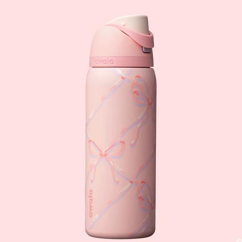 Owala Sugar Plum Fairy Edition 24/32oz Free Sip Valentines 2026 Water Bottle, Cute FreeSip Water Bottle Insulated Leakproof Stainless Steel Cup for Everyday Use Design Perfect for Teens, Girls, Travel & Work