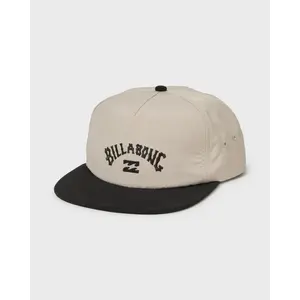 Team Snapback Hat - White Vintage Billabong X Lottie Hall Logo Fitting Mesh
