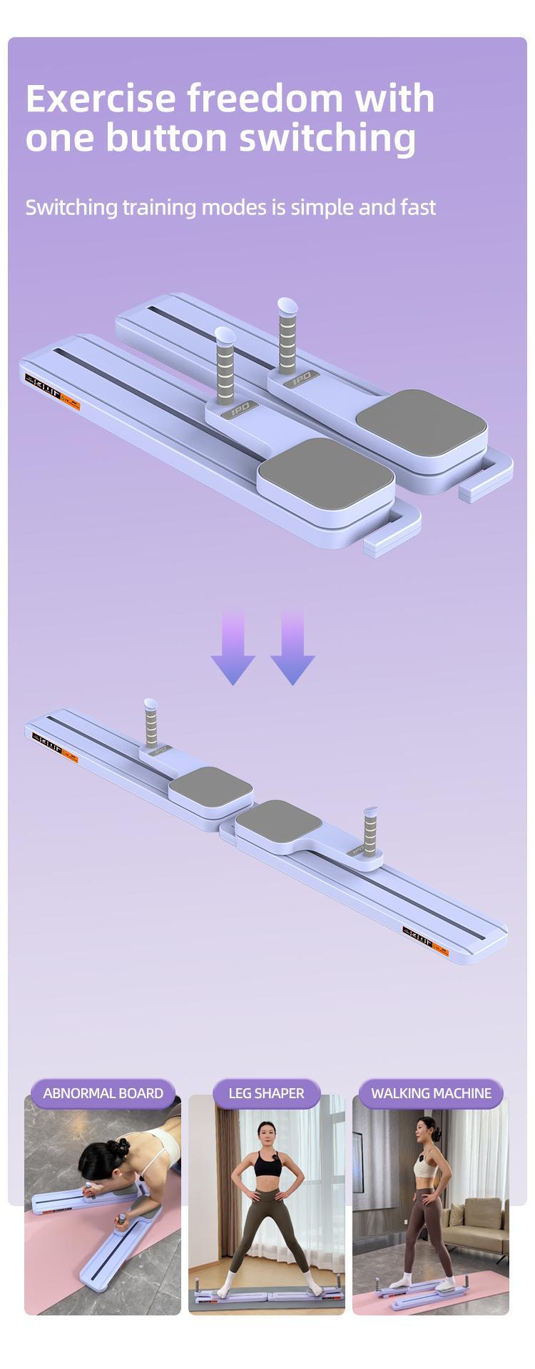 IPO Multi-functional Adjustable Ab Exercise Board Home Pilates Reformer with Upgrade LCD count display Core Strength Training Abdominal Crunch Machine Roller IPO Multi-functional Adjustable Ab Exercise Board Home Pilates Reformer with Upgrade LCD count display Core Strength Training Abdominal Crunch Machine Roller