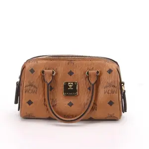 Pre-owned MCM Cognac Boston Shoulder Bag 19*8.5*13cm th35127019