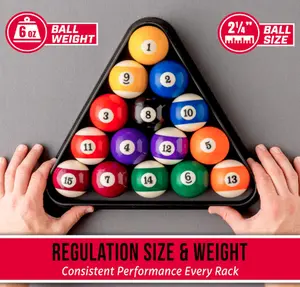 GoSports Regulation Pool Balls for Pool Table – Premium Set of 16 Billiard Balls, Professional Pool Table Balls Set