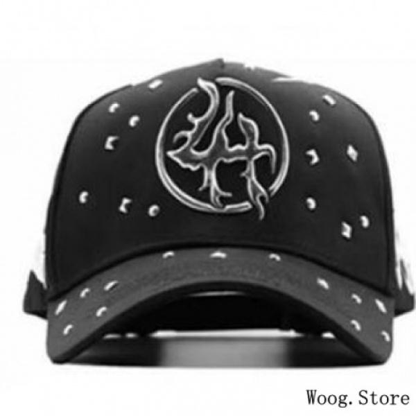 Barbas Hats Chrome Rose Gold – Premium Black Adjustable Snapback with 3D Chrome Metal Crosses, Trendy Streetwear Baseball Cap