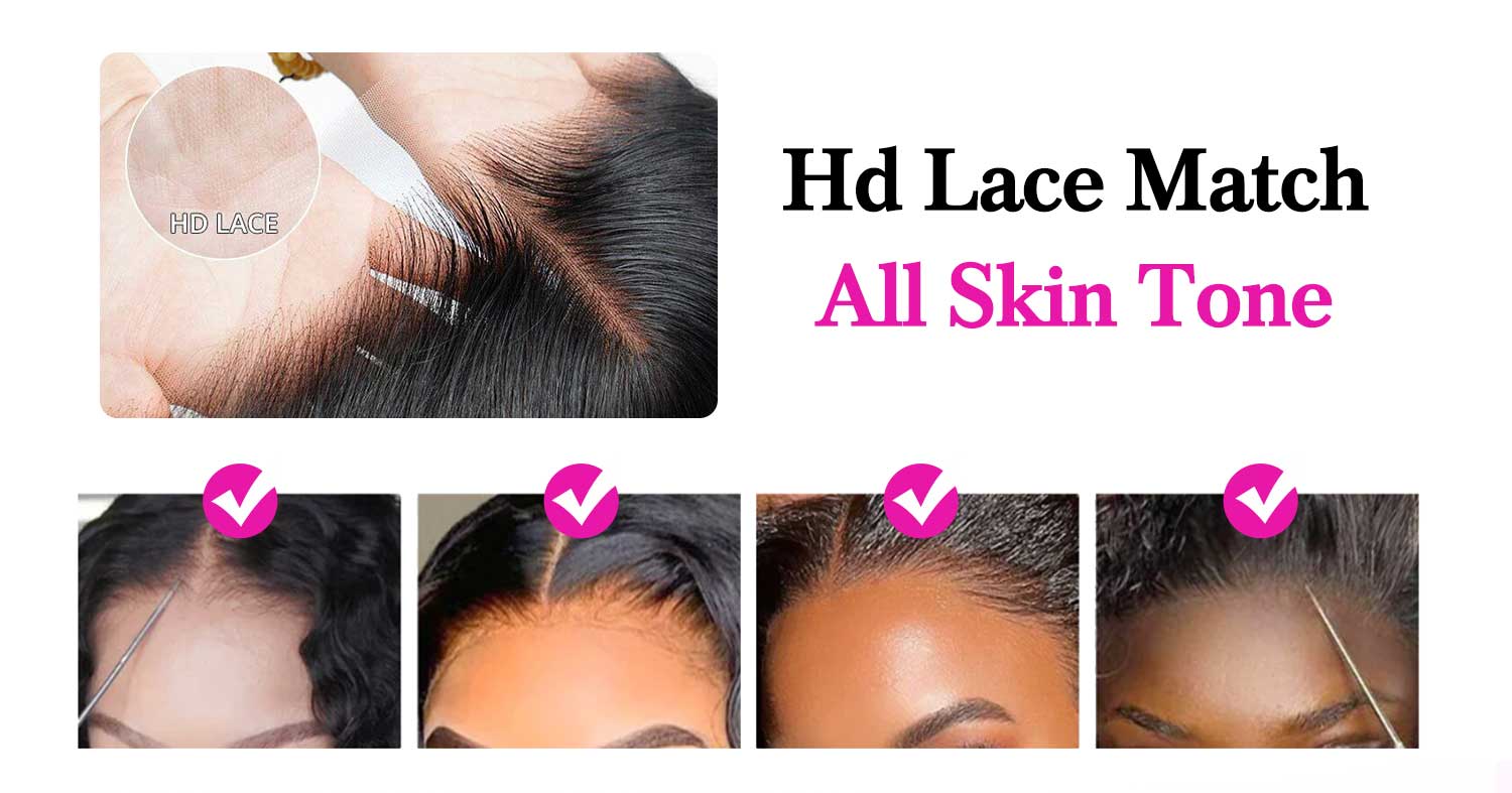 Vshow Water Wave Curly Human Hair Wigs Bleached Knots 7X5 Wear Go Glueless Human Hair Wigs Pre Cut HD Lace Wigs Beginners Friendly