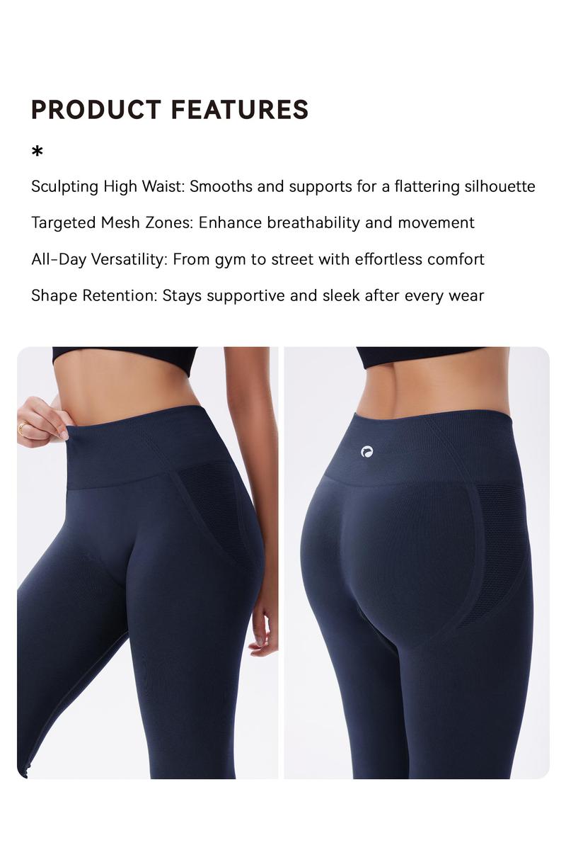 OQQ Women's High Waist Leggings For Women - Comfortable & Stylish - Perfect For Gym & Daily Wear