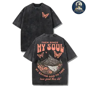 Then Sings My Soul Double Sided Unisex Washed Christian T-shirt Fathers Day Gift Ideas Its Not Your Birthday Boy Merch