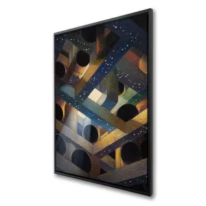 Pictorem C1FC2436M5VS3S 24 x 36 in. Pipe Dream - Yellow Framed Canvas Wall Art for Stylish Home Decor