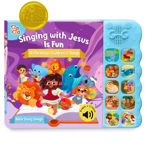 GO GO Bible Story Songs Sound Book for Kids and Toddlers | Christian Interactive Song Book | 10 Interactive Bible Songs Learning Toy