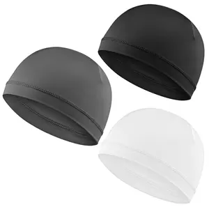 [Buy two get one free]Unisex Plain Color Multifunctional Skull Caps 2026 Summer Sportive Beanie Fitted Hat for Men Women Stretchy Helmet Liner Biking Accessory Back Casual Sporty Breathable Beanie Hat for Outdoor Sports Outfit Machine Washable