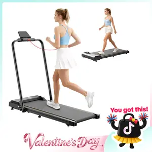 Jagjog Walking Pad Treadmill with Remote Control LED Display Portable Under Desk Treadmill for Small Spaces Home Office Exercise Equipment Fitness Workout Calories