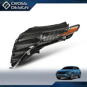 CROSSDESIGN Front LED DRL Headlight Fits 2021-2024 Hyundai Tucson Assembly Left Driver Side