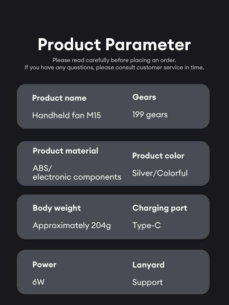 PAXA M15 Full Diamond Luxury Craftsmanship Portable Handheld Turbo Fan, 3 Gear Wind, Rechargeable Long Battery Life Hand Fan With Digital Display For Outdoor Activities, Travel, Office, Wonmen's gift