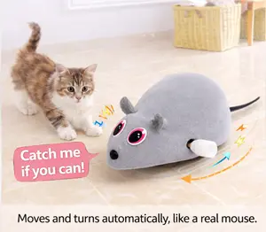 Cat Toys Pet Toys Mouse Toys Vibrant Colors Automatic Moving Real Mouse Design for Engaging Play Ideal for Interactive Play
