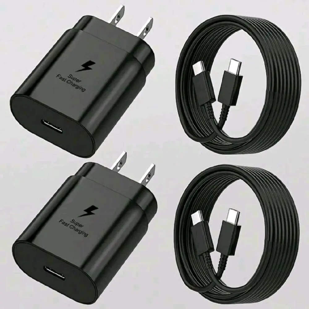 Samsung USB C Charger 25W with USB C To Type-C Cable for Various Devices - Portable Wall Charger, Compatible with iPhone 16/15/Pro/Pro Max - Plug Charging