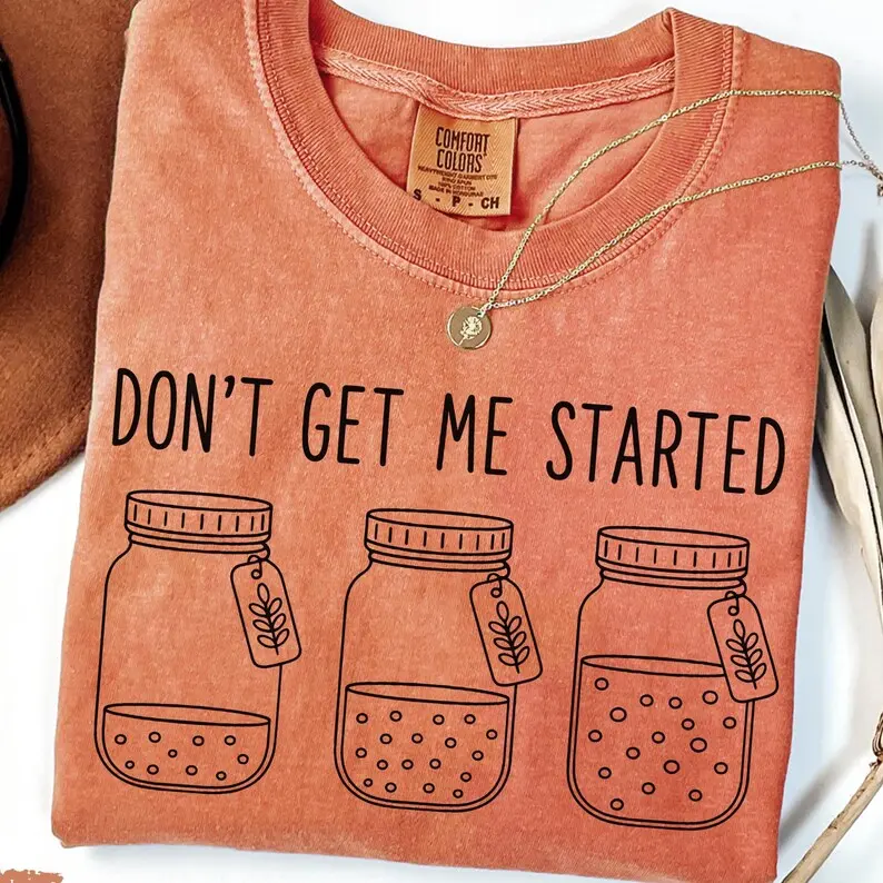Comfort Colors® Christmas Don't Get Me Started Sourdough Sweatshirt, Bread Baking Shirt, Sourdough Xmas Gift, Bread Lover Shirt, Xmas Gift trending top