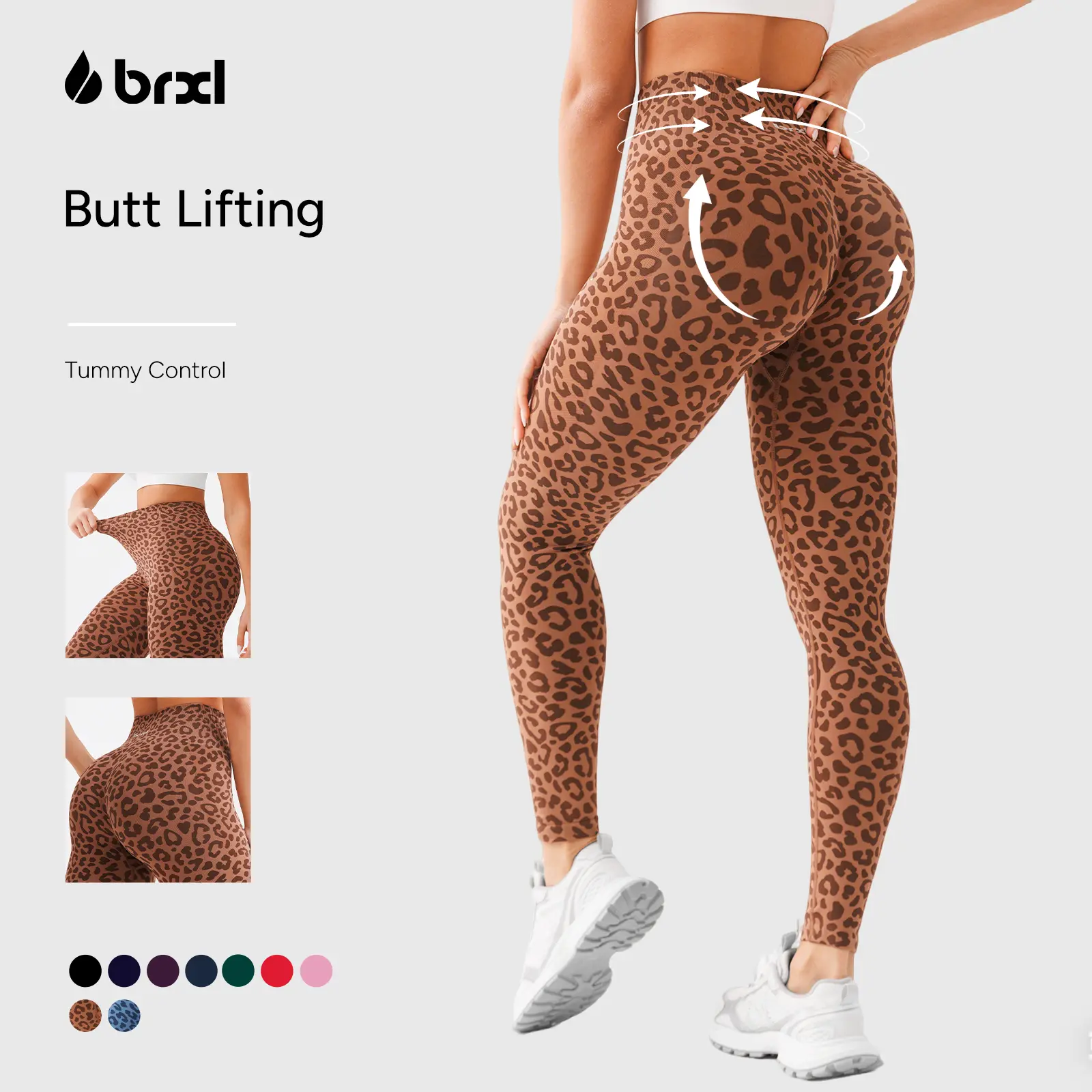 BRXL Lycra Fabric Butt Lifting No Front Seam High-Waisted Breathable Yoga Pants Tummy Control Seamless Gym Running Leggings #Pilates#GymWorkout #Summervibes #beachoutfit #summer outfits #4th of july outfits #cute summer outfits#vacation outfits-1