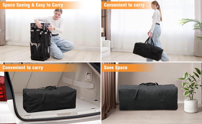 Foldable Baby Playpen,Collapsible Playpen for Babies and Toddlers, Extra Large Foldable Playpen for Baby with gate, Baby Activity Center with Fence, Travel Play Pen (Black/grey51"×51")