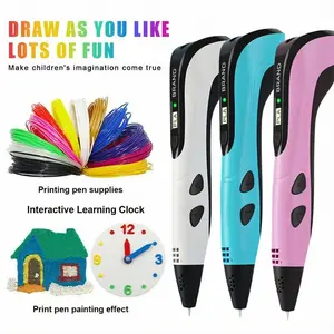 Children's gifts, children's toys 3D Printing Pen with USB Type-C Charging Set Powered DIY Arts Crafts Tool with Finger Protector Photo Album Stand PLA Filament Refills Ideal Gift for Birthday Christmas Fathersdaygift