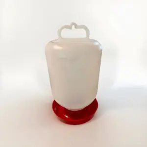 Bebedero Con Tapa 4L Para Pollito/Gallos-Water Dispenser 4L For Chicks (1Gallon)