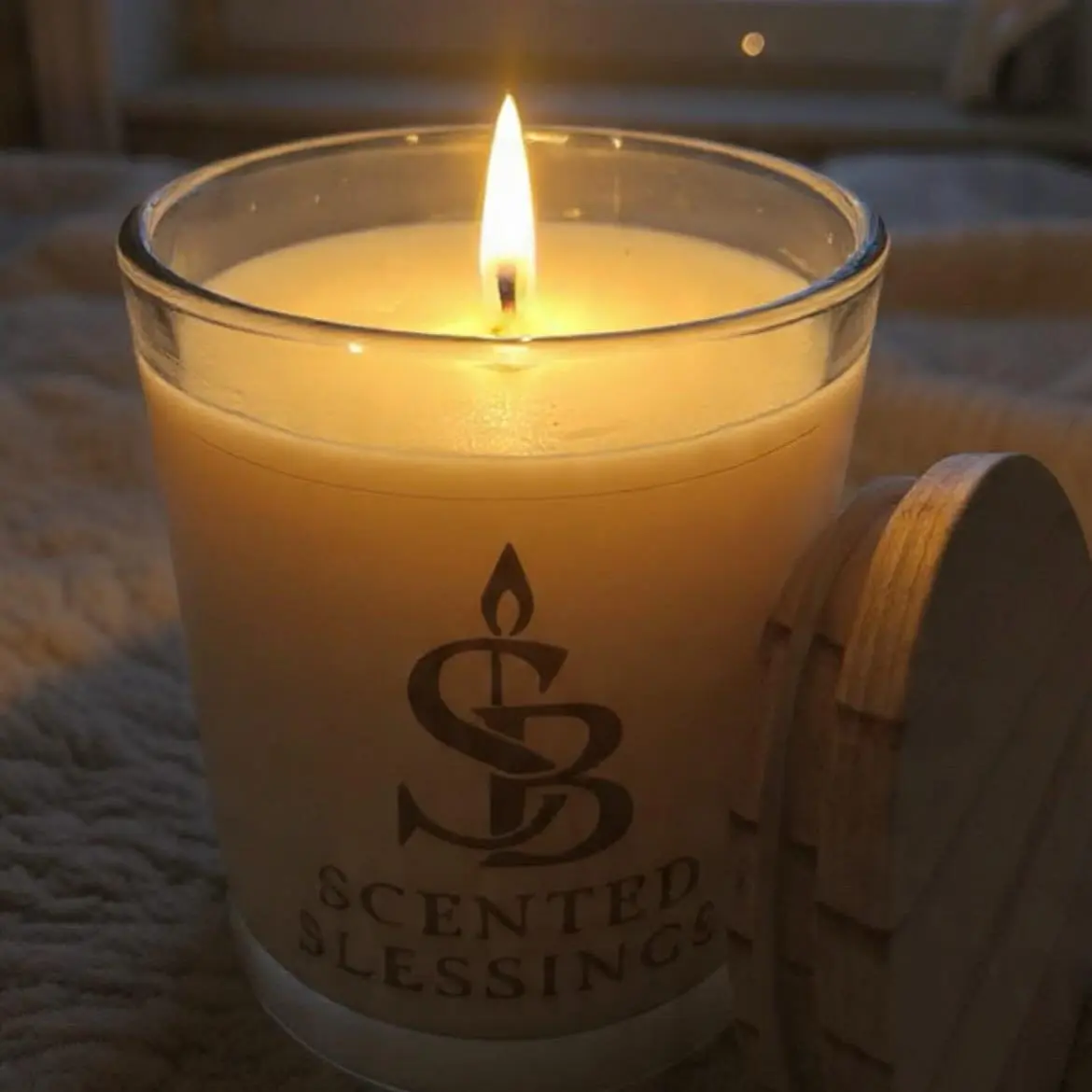 9oz Creamy Vanilla Cashmere Fragrance Wax Candle - Smooth Cozy Aroma, Home Decor Ambiance Enhancer, Household Aroma Candle, Wax Candles, Aroma Candles