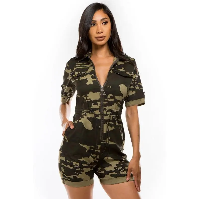 CAMOFLAGE ROMPER