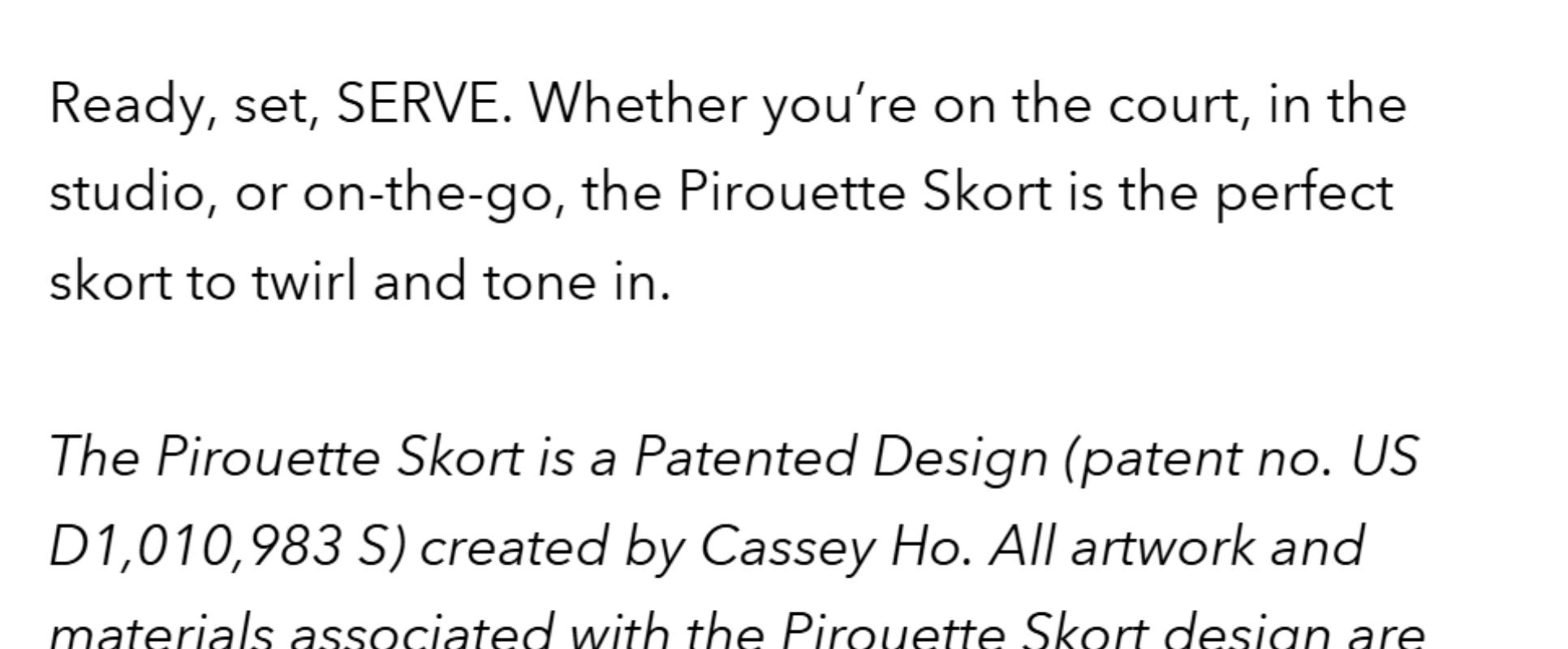 Pirouette Skort - Blue Mist