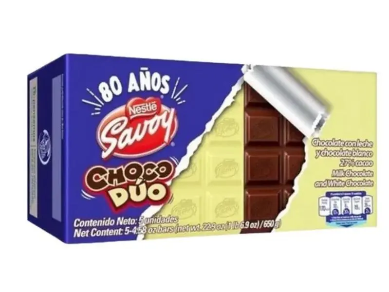 Savoy Choco Duo Display - 5/130g