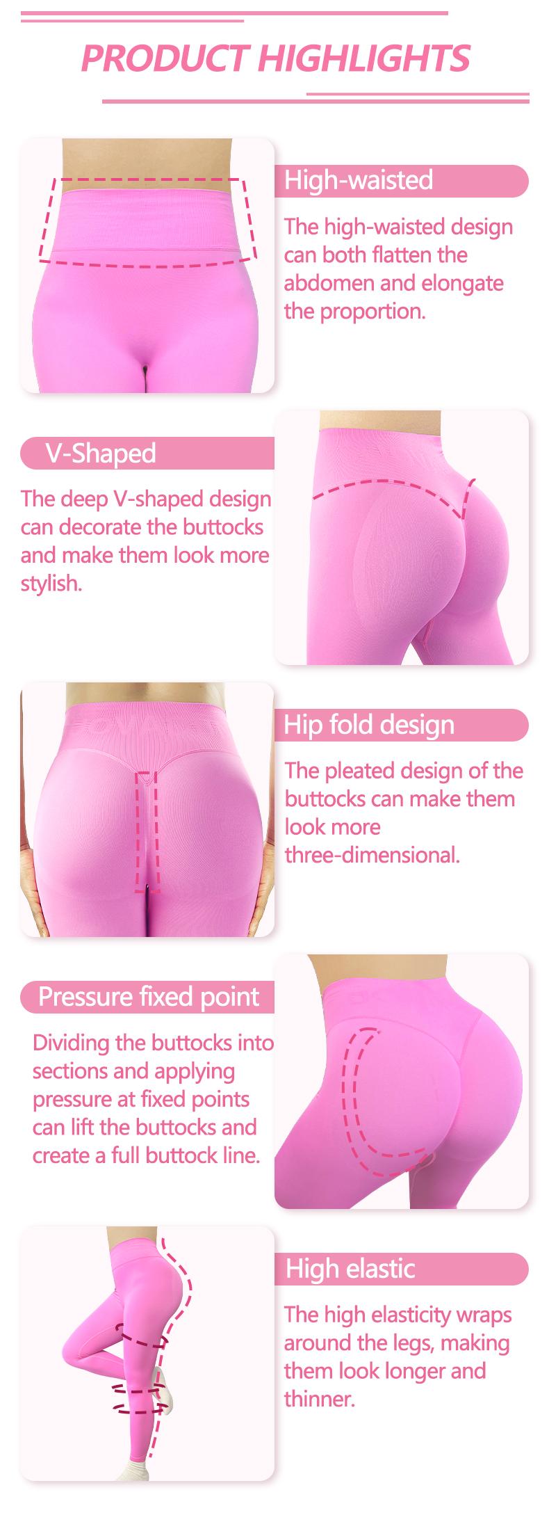 SUOVADUN CK8003 Women's High-Waist Seamless Yoga Leggings Quick Dry Stretchy Activewear Pants for Fitness Workout Casual Attire Soft Breathable Moisture Wicking Hip Lift Athleisure Y-Shaped Tummy-Control Slim Legs