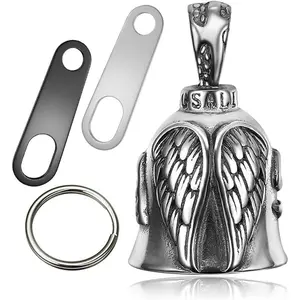 Guardian Angel Motorcycle Bell Handful Good Luck Bells Drive Safe Pendant Accessories Lead-Free Pewter Bike Bell